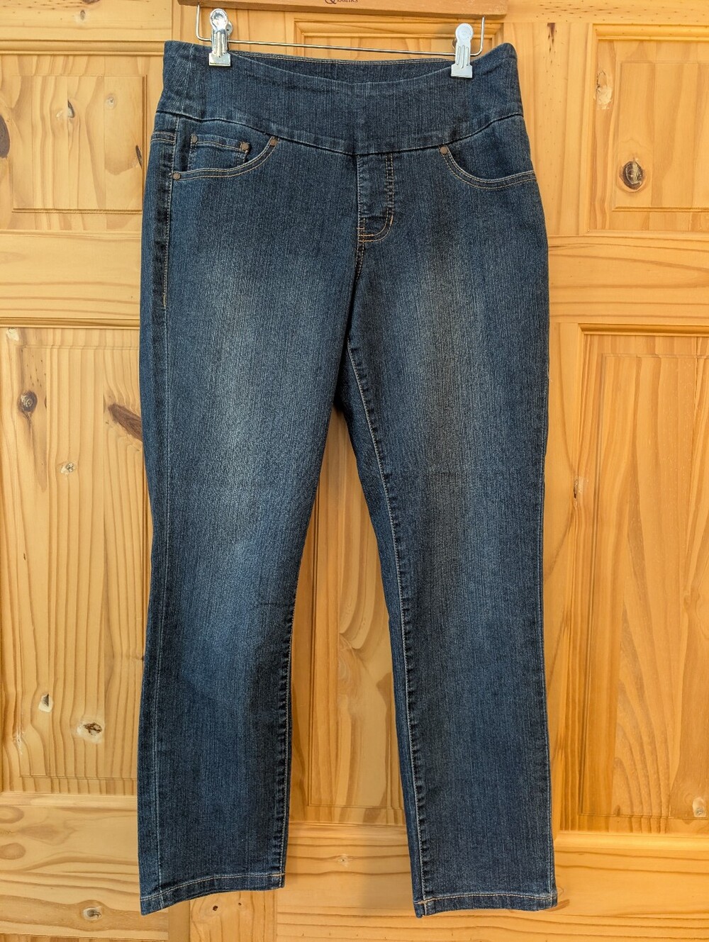Jag Jeans Western Glove Works Pull On High Rise Slim Ankle Denim Jean. Size 6